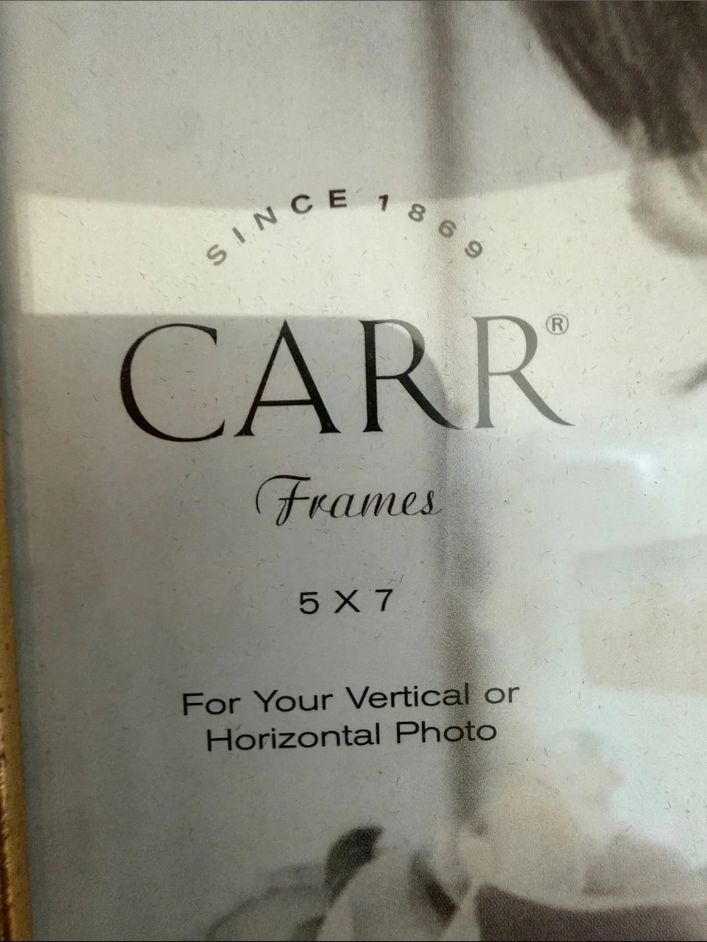 Vintage Genuine Gold Leaf Picture Frame 5 by 7 by Carr Frames